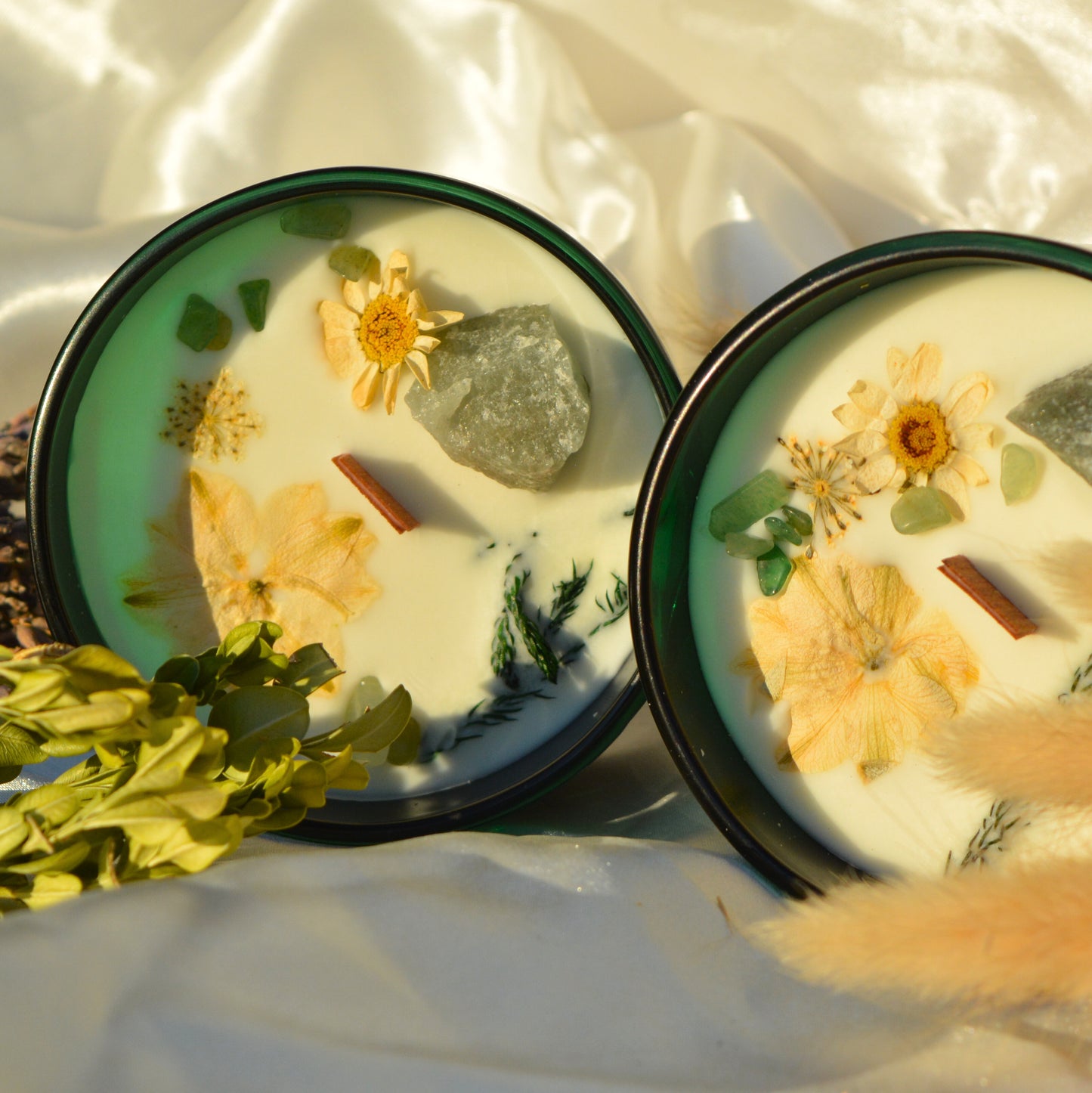 The Magician - sveča s kristali