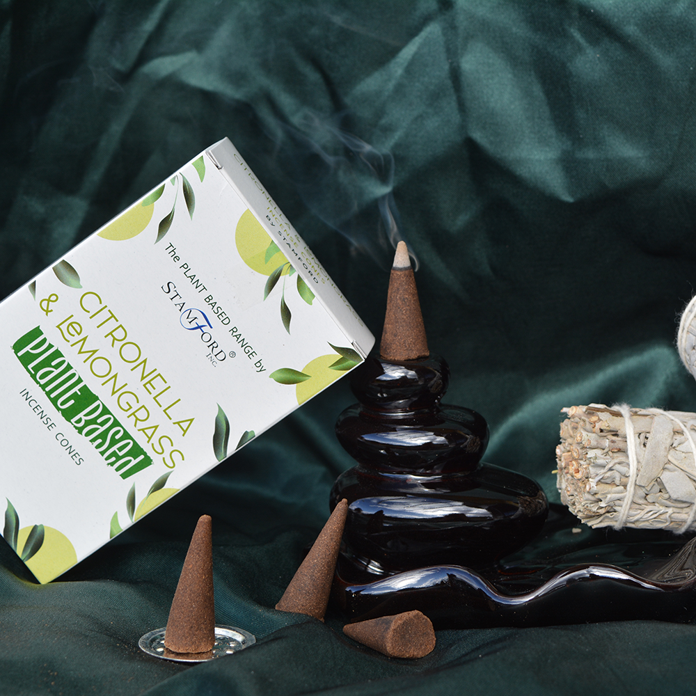 Citronela in limonska trava dišeči stožci