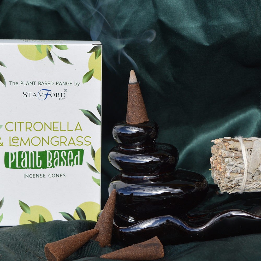 Citronela in limonska trava dišeči stožci