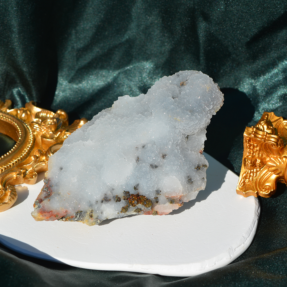 Modri kalcedon druzy
