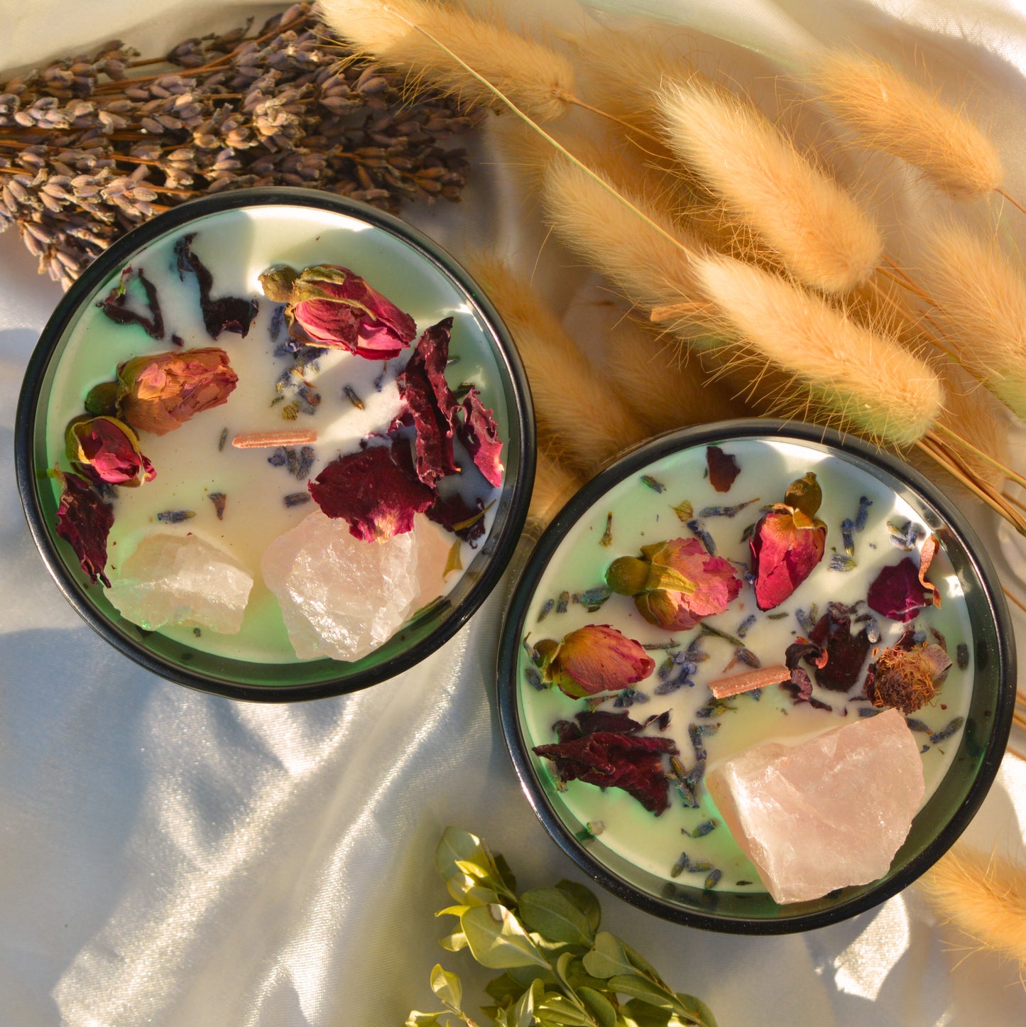 The Lovers - sveča s kristali