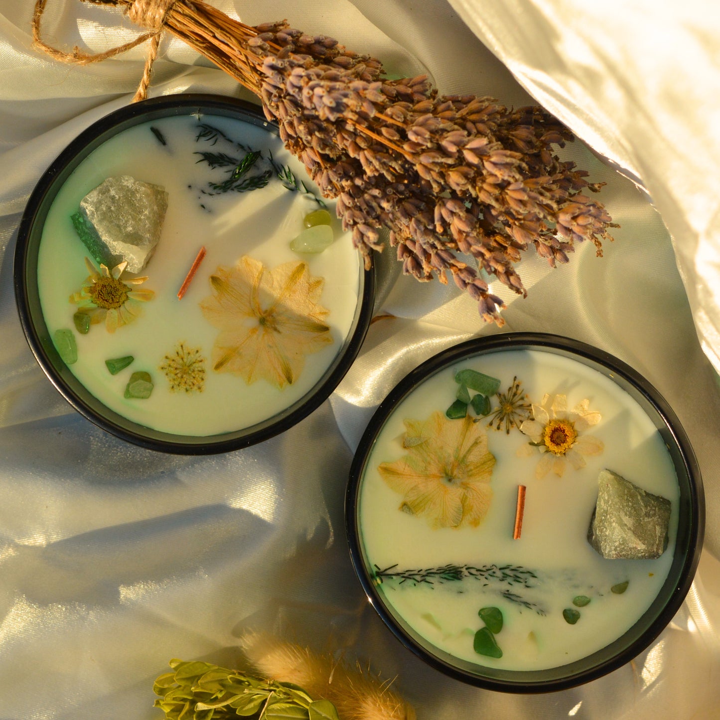 The Magician - sveča s kristali