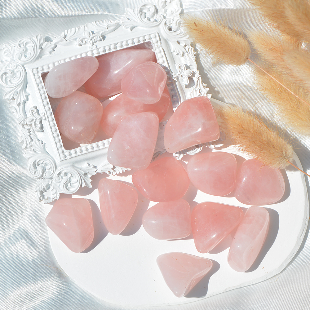 Rose quartz tumbled